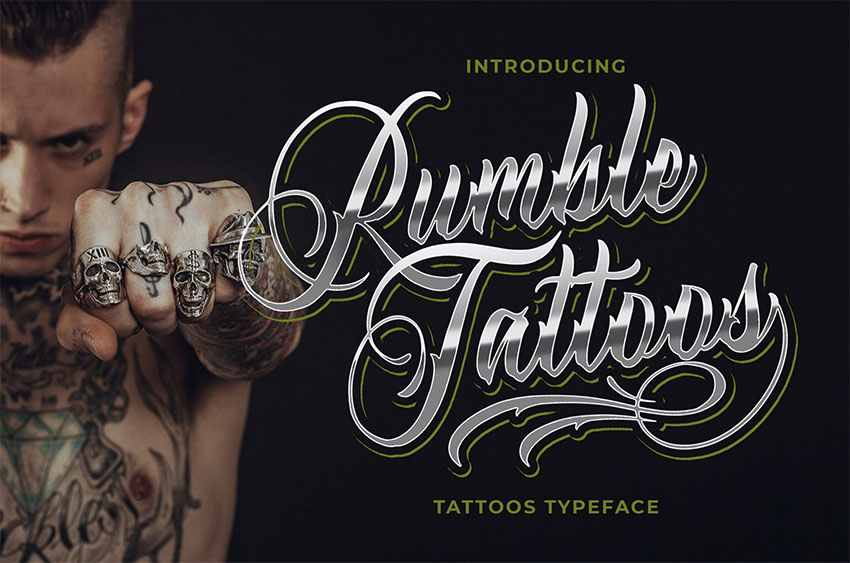 Tattoo Fonts from Envato Elements